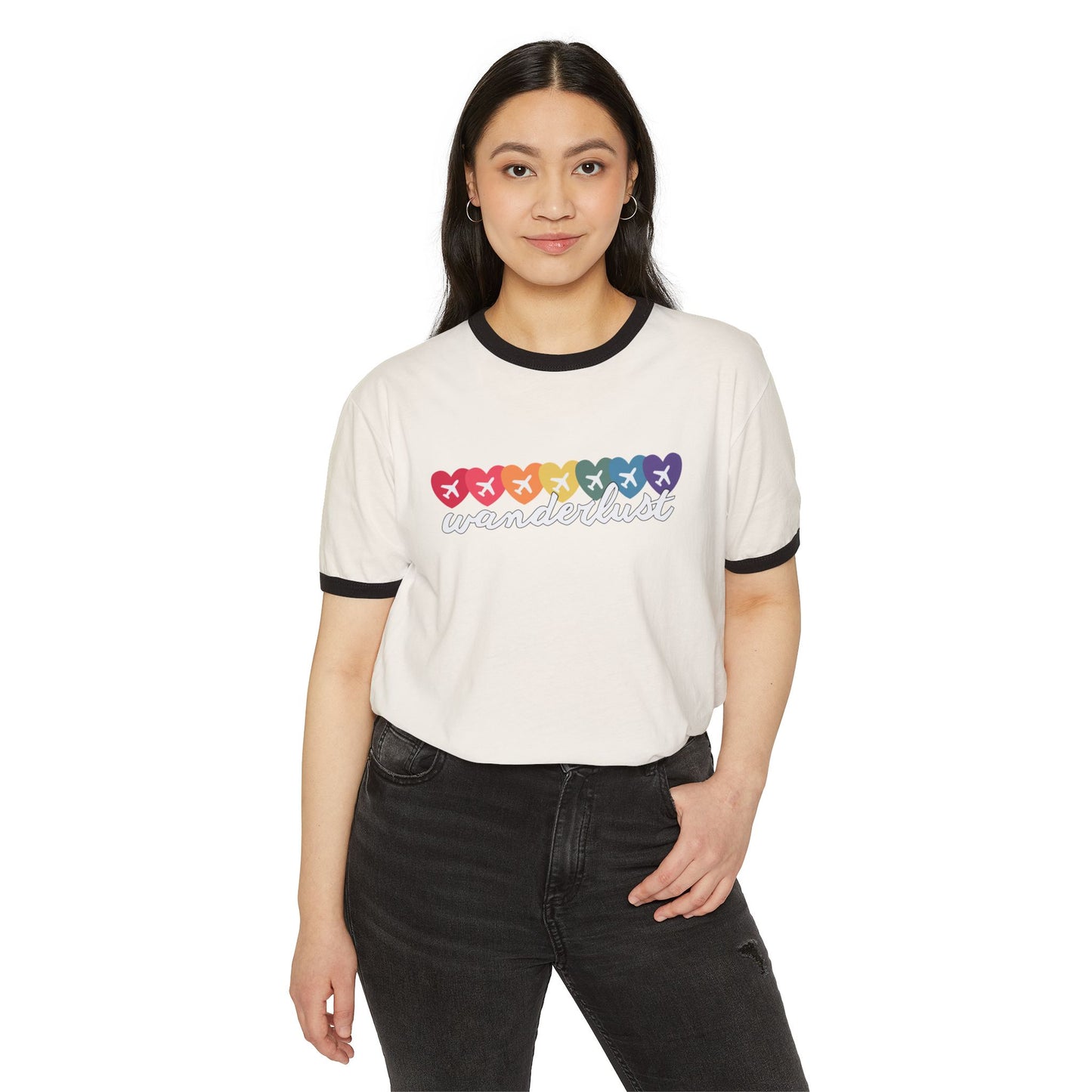 Wanderlust Travel Vintage Ringer Shirt