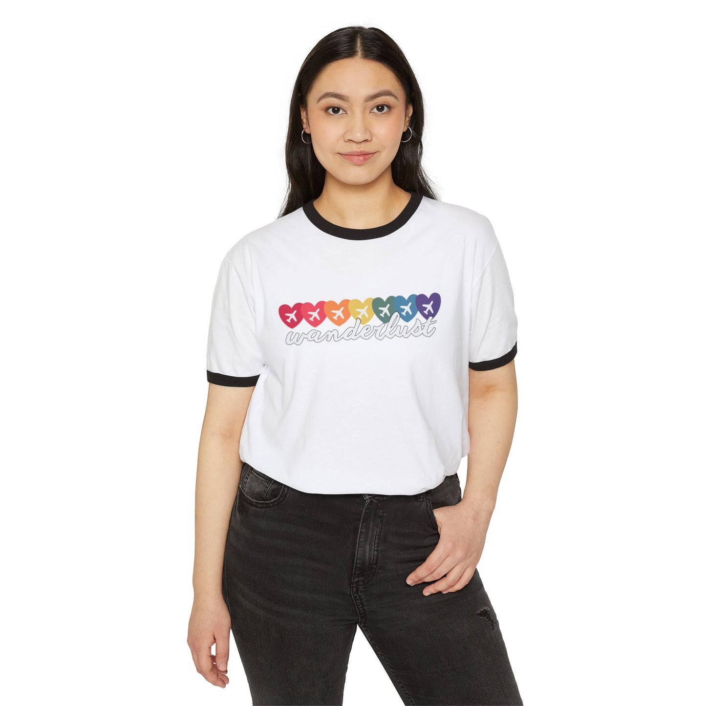 Wanderlust Travel Vintage Ringer Shirt