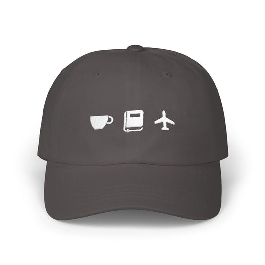 A Few of My Favorite Things Dad Hat | Coffee, Reading, Travel | Embroidery