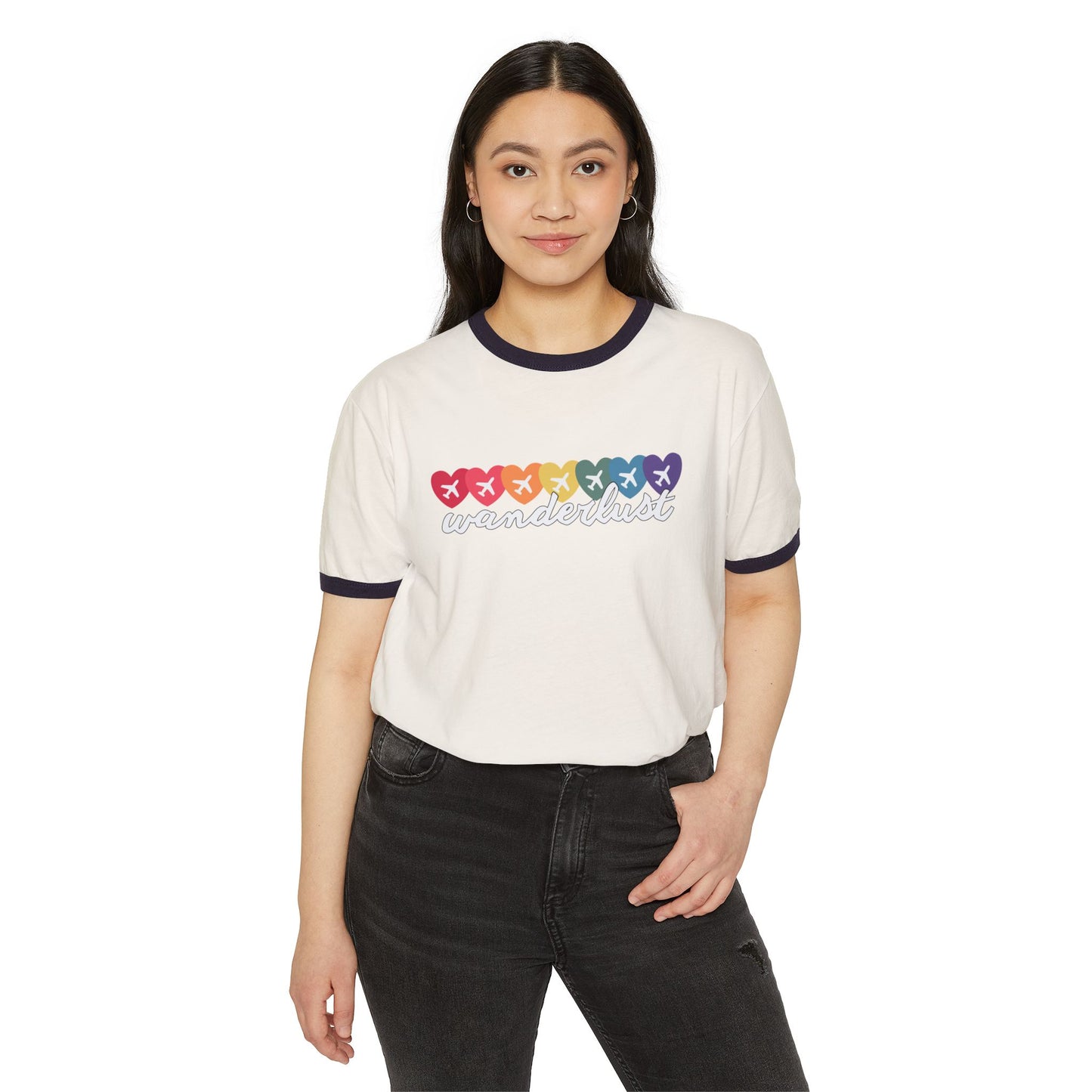 Wanderlust Travel Vintage Ringer Shirt