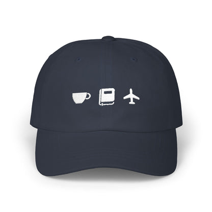 A Few of My Favorite Things Dad Hat | Coffee, Reading, Travel | Embroidery