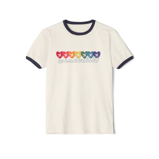 Wanderlust Travel Vintage Ringer Shirt