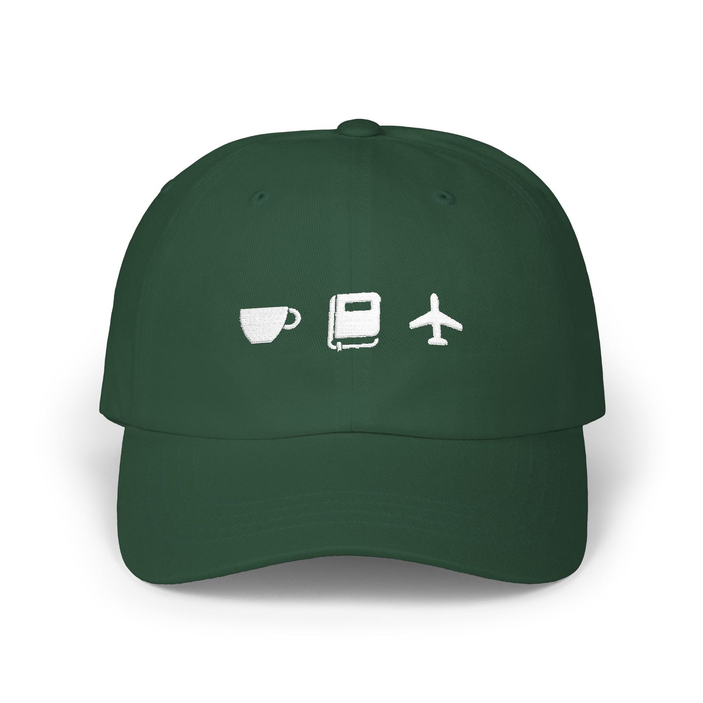 A Few of My Favorite Things Dad Hat | Coffee, Reading, Travel | Embroidery