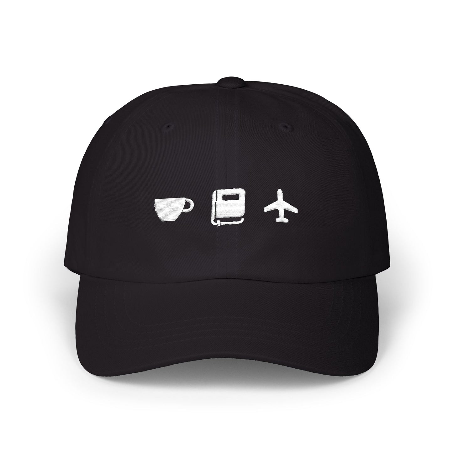 A Few of My Favorite Things Dad Hat | Coffee, Reading, Travel | Embroidery
