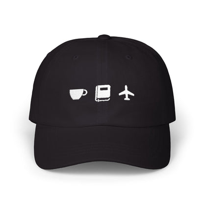 A Few of My Favorite Things Dad Hat | Coffee, Reading, Travel | Embroidery