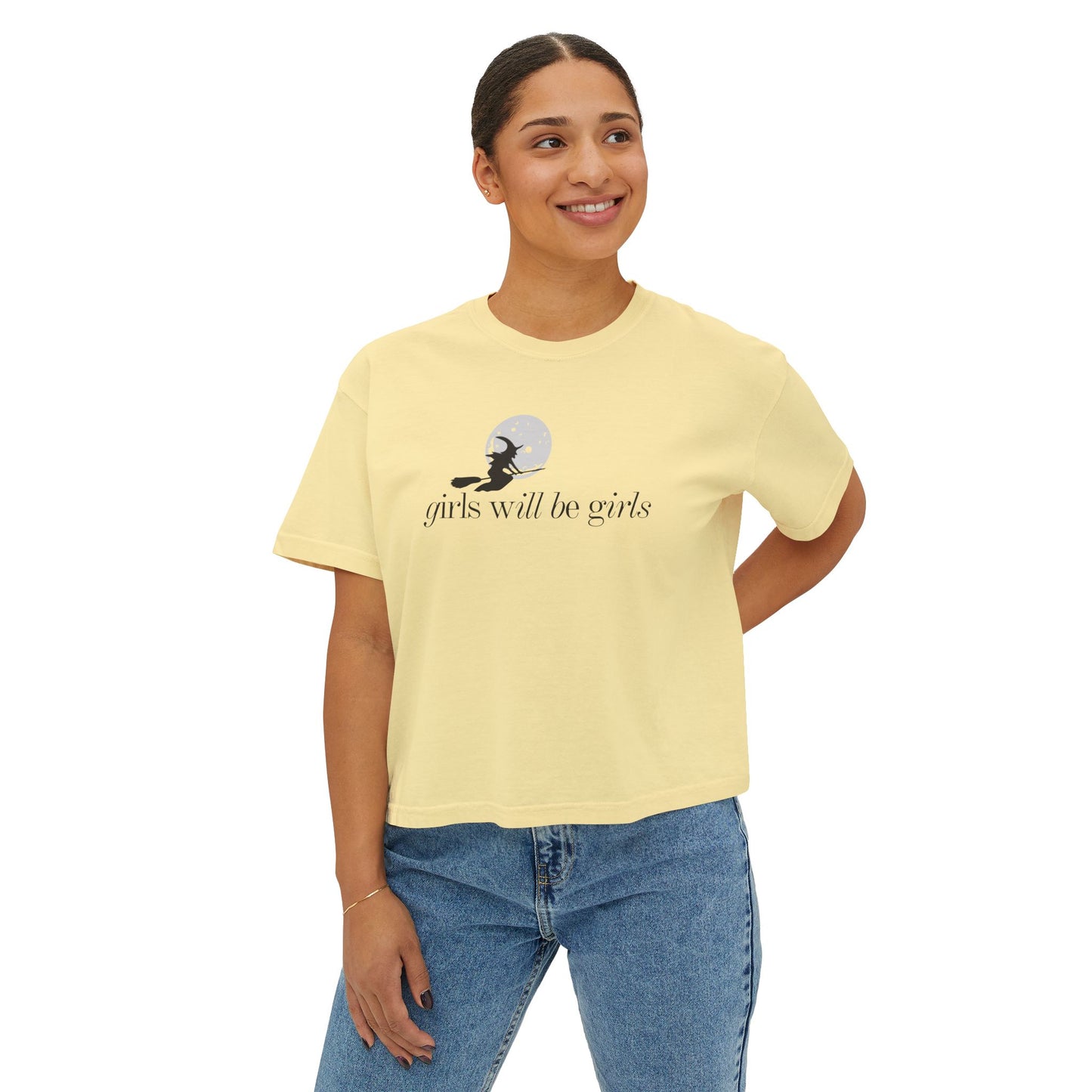 Girls Will Be Girls Witch Comfort Colors Shirt